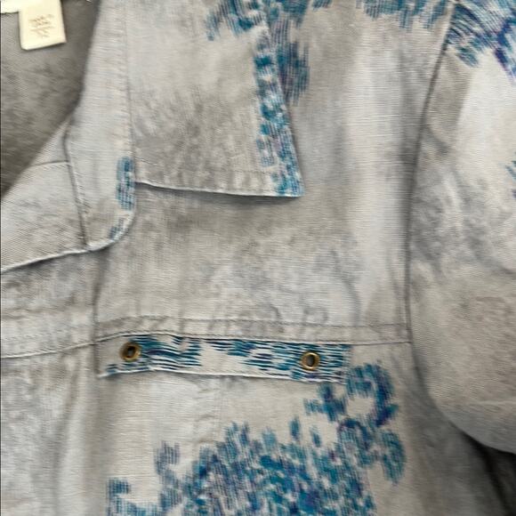 Coldwater Creek Stylish Gray and Blue Women's Jacket - Picture 8 of 11